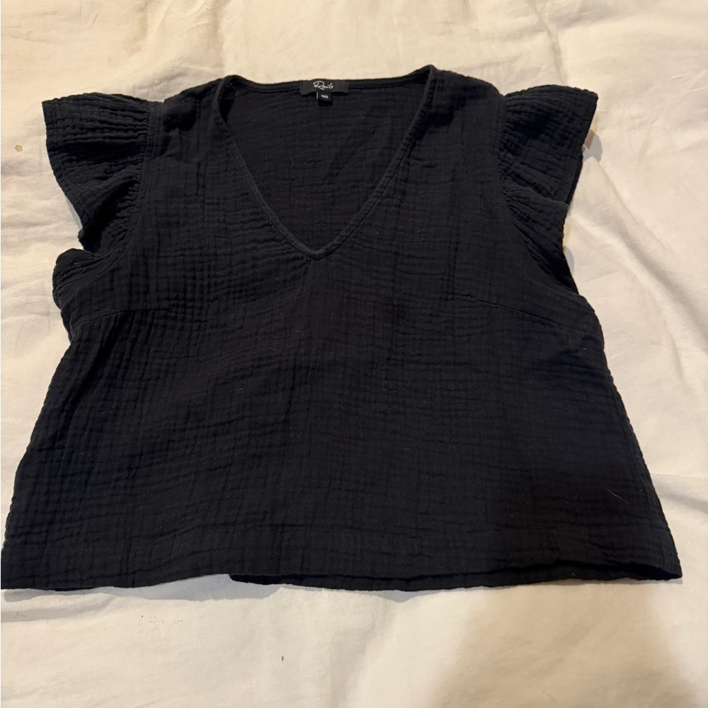 Rails Miley Ruffled Cotton Gauze Top